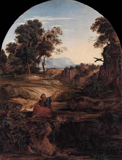 Ferdinand Olivier Elijah in the Wilderness Germany oil painting art